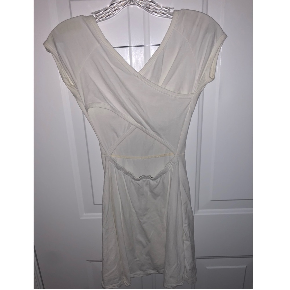 Brandy Melville- white open back dress